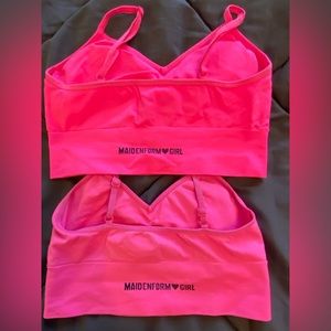 Kids sports bra madden Girl medium hot pink